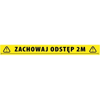 Adam Hall Accessories 58068 POL - Social Distancing Tape 2 Meters Polish