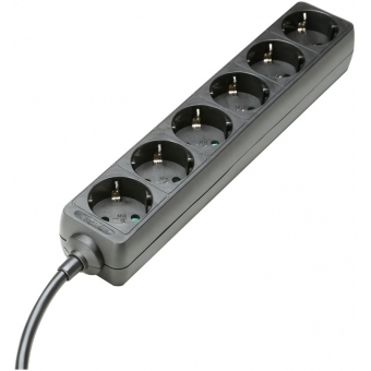 Adam Hall Accessories 8747 X 6 M 3 - 6-Outlet Power Strip 3m cable length #2