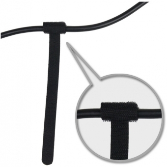 Adam Hall Accessories VT 2830 - Hook and Loop Cable Tie 306 x 28 mm black #2