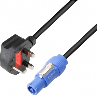 Adam Hall Cables 8101 PCON 0150 X GB - Power Cord BS1363/A - PowerLink 1.5 mm² 1.5 m UK