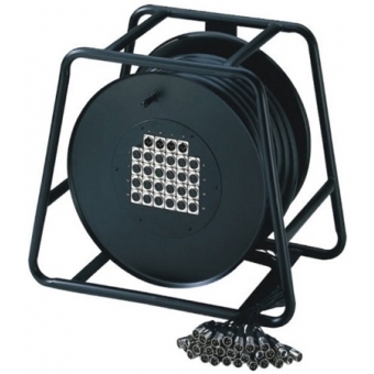 Adam Hall Cables K 28 C 50 D - Multicore on Drum with Stage Box 24/4 50 m