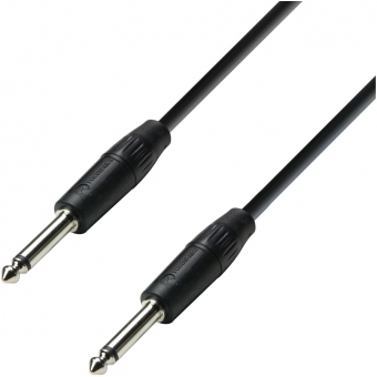 Adam Hall Cables K3 S215 PP 1000 - Speaker Cable 2 x 1.5 mm² 6.3 mm Jack mono to 6.3 mm Jack mono 10 m