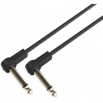 Adam Hall Cables K4 IRR 0010 FLM - Flat Audio Cable, 6.3 mm Mono Gold Plug, 0.1 m #5