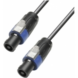 Adam Hall Cables K4 S215 SS 0100 - Speaker Cable 2 x 1,5 mm² Speakon Standard Speaker Connector 2-pole to Standard Speaker Connector 2-pole 1 m