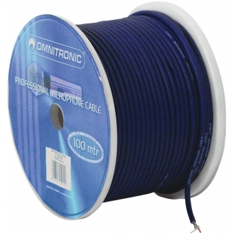 OMNITRONIC Microphone Cable 2x0.22 100m bu