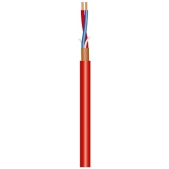 Adam Hall Cables The Stage R - Microphone Cable "Sommer Cable" 2 x 0.22 mm² red