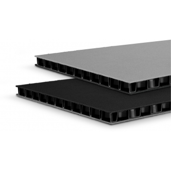 Adam Hall Hardware 0594 BG - SolidLite® PP. Plate black / grey 9.4 mm, 2500 x 1250 mm