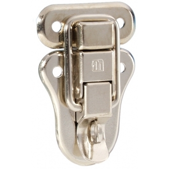 Adam Hall Hardware 16081 - Drawbolt large padlockable nickel plated