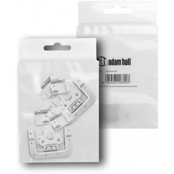 Adam Hall Hardware SPLIT-LID - Bag of 2 Butterfly Latch short Cranked 14 mm deep with Split Dish #2