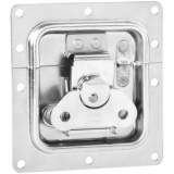 Adam Hall Hardware 17292 SP - Butterfly Latch medium with Spring non cranked 7 mm deep padlockable