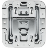 Adam Hall Hardware 270755 - Lid Stay cranked with Hinge Click-Stop Function and Rivet Protection