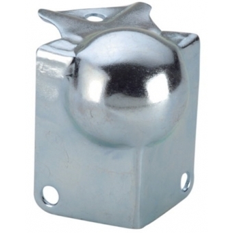 Adam Hall Hardware 41141 - Ball Corner small cranked 22 mm with integrated Corner Brace 39 mm