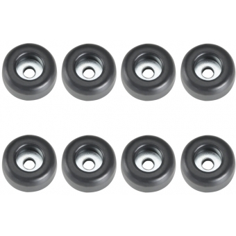 Adam Hall Hardware 4900 M8 AH - Bag of 8 Rubber Feet 25 x 11 mm black