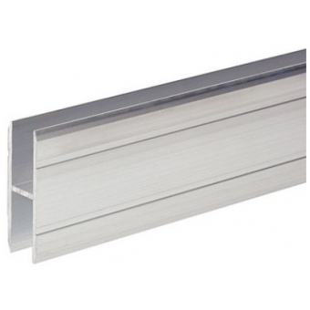 Adam Hall Hardware 6127 - Aluminium H-Section 10 mm for Joining large Panels