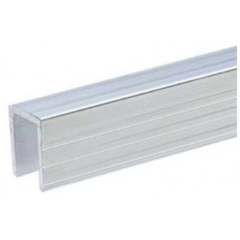 Adam Hall Hardware 6240 - Aluminium Capping Channel for 9.5 mm Dividing Wall