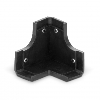 Adam Hall Hardware X 318787 - Black Plastic Cabinet Corner, 45 mm #2