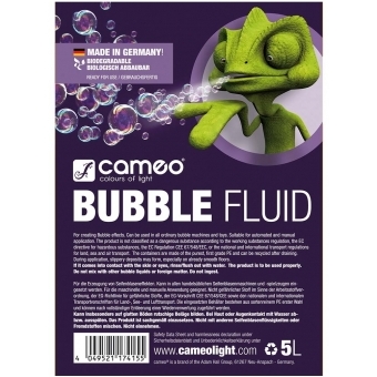 Cameo BUBBLE FLUID 5L - Special Fluid for Generating Soap Bubbles 5 L #2