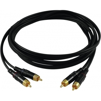SOMMER CABLE RCA Cable 2x2 1m bk Hicon #2