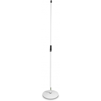 Gravity MS 23 W - Stativ pentru microfon cu bază rotundă/ Alb