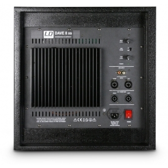 LD Systems DAVE 8 XS - Sistem PA 2.1 compact activ 350 W/ Negru #2