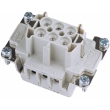 ILME Socket Insert 6-pin 16A, Screw Terminal