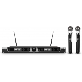 LD Systems U508 HHD 2 - Sistem Wireless dual, 2 x microfon dinamic de mână/ 823 - 832 MHz + 863 - 865 MHz