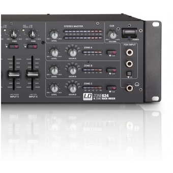 LD Systems ZONE 624 - Mixer cu 4 zone de 19” 3U #5