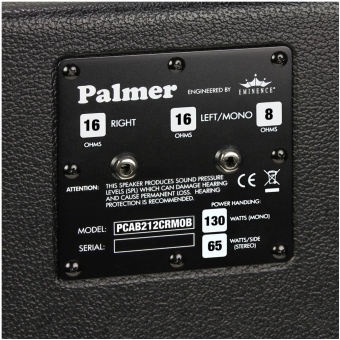 Palmer CAB 212 CRM OB - Guitar Cabinet 2 x 12" with Celestion Creamback Model 8/16 Ohm Open Back #4