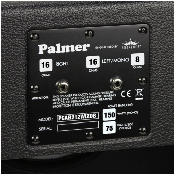 Palmer CAB 212 WIZ OB - Guitar Cabinet 2 x 12" with Eminence Wizard 8/16 Ohm Open Back #4