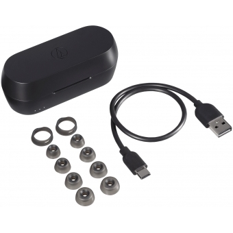 Audio-Technica ATH-CKS5TW - Casti wireless In Ear Bluetooth, Microfon, Autonomie 15 ore, Negru #6
