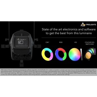 Prolights EclProfile CT+ / Proiector LED elipsoidal de înaltă calitate cu 6 culori, alb reglabil și mix culori #8