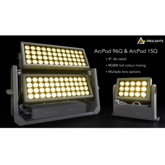 Prolights ArcPod 96Q - Lumină puternica LED wash 96x10W (cu două unitati de redare) RGBW/FC pentru exterior IP66 #5