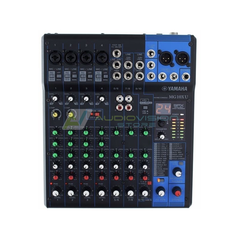 Yamaha MG10XU - Mixer audio analogic cu 10 canale si procesor de