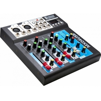 Mixer cu player ProAudio MX04USB 4 in - 2 out audio mixer. MP3 player, Bluetooth. Headphone output. #2
