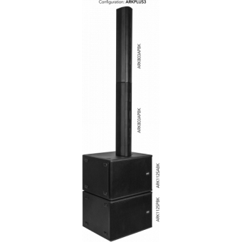 ARK803APBK - Speaker module for column line array systems, Low Mid 8x3'200W/16 120dB SPL #17