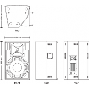 FUSION15A - Bi-amp loudspeaker, D+AB-cl. 420W  2-way (15' LF+1.4' HF), 128dB SPL #5