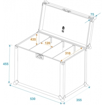 ROADINGER Flightcase 4x SLS Size L #5