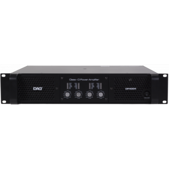 DP4004 - DClass Power Amplifier 4x650W/8, 4x1100W/4, Bridge: 2x2000W/8, 2U/19'
