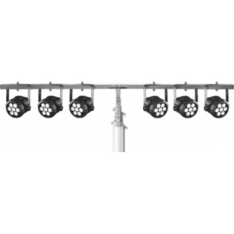 TLA755 - Aluminum Support bar for 6 lighting units, 55mm insertion diam., for TL255 #2