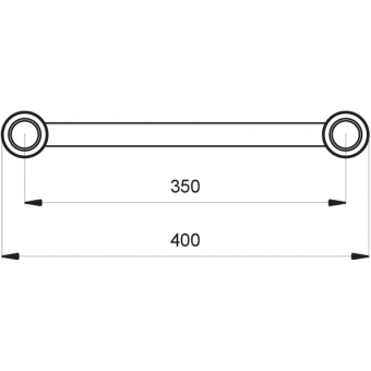 SF40300 - Flat section 40 cm truss, extrude tube Ø50x2mm, FCF5 included, L.300cm #3