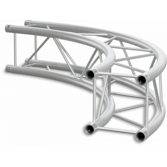 SQ22C400 - Square section 22 cm circle truss, tube 35x2mm, 4x FCQ3 included, D.400,