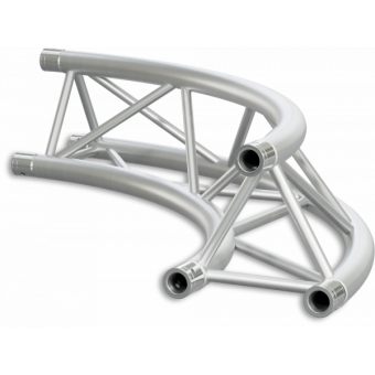 ST30C200EB - Triangle section 29 cm circle truss, tube 50x2mm,4x FCT5 included,D.200,V.Ext,BK