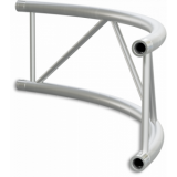 SF40C200HB - Flat section 40 cm circle truss, tube 50x2mm, 4x FCF5 included, D.200, Horiz.,BK