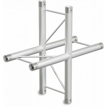 SF22X4H - 4-way X joint for SF22 Series, extrude tube 35x2mm, 2x FCF3 included, Horiz.