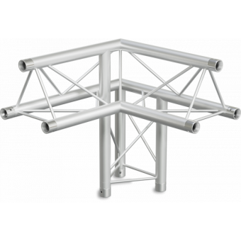 ST22L3LU - 3-way L corner for ST22 Series, tube 35x2mm, 2x FCT3 included, Left, V.Up