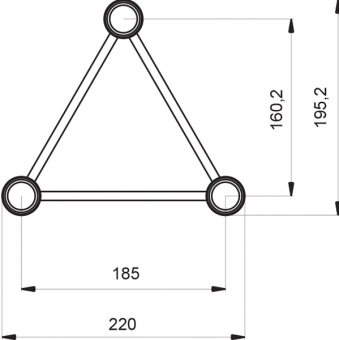 ST22L3RD - 3-way L corner for ST22 Series, tube 35x2mm, 2x FCT3 included, Right, V.Down #5