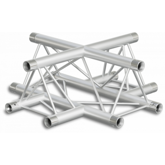 ST22X4RD - 4-way X joint for ST22 Series, tube 35x2mm, 2x FCT3 included, Right, V.Down