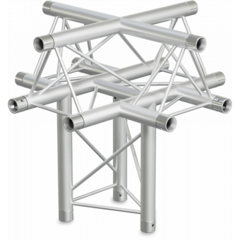 ST22X5D - 5-way X joint for ST22 Series, extrude tube 35x2mm, 2x FCT3 included, V.Down