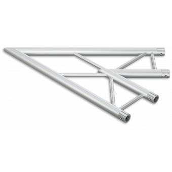 SF30L2045H - 2-way corner for SF30 Series, extrude tube 50x2mm, FCF5 included, 45°, Horiz.