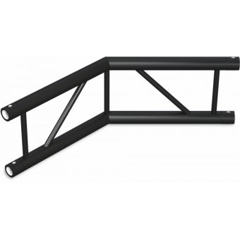 SF30L2060H - 2-way corner for SF30 Series, extrude tube 50x2mm, FCF5 included, 60°, Horiz. #20
